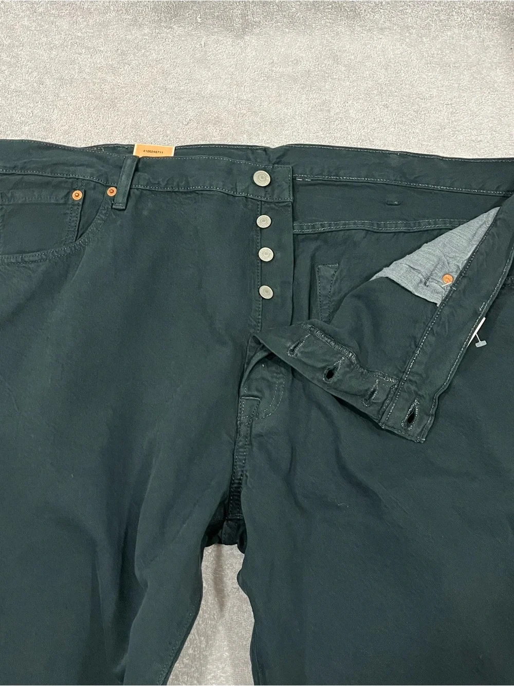 Levi’s 501 Jeans Men's 44x30 Button Fly Straight Leg NWT Black Work Cowboy Read